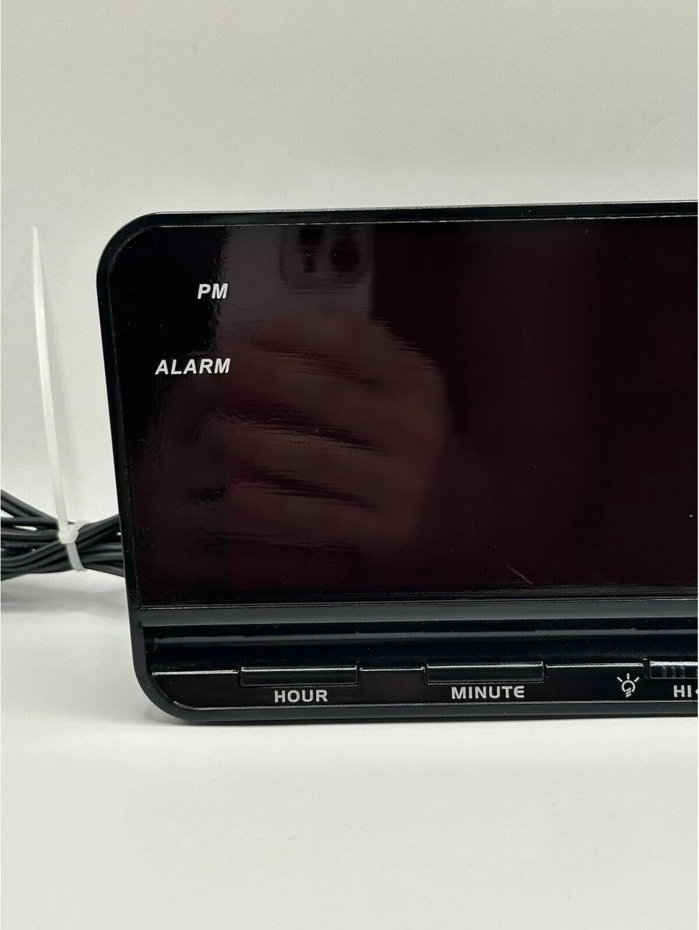 Equity 30402 Electric Alarm Clock - 3 in Extra-Large Red LED High/Low Settings